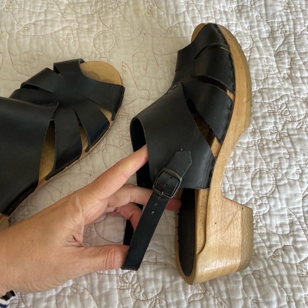 Sven black clog sandal 41